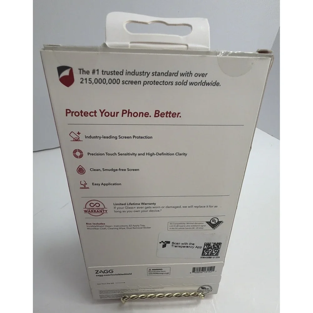 ZAGG Invisible Shield Glass Elite+ Screen Protector for iPhone 12/12 Pro New